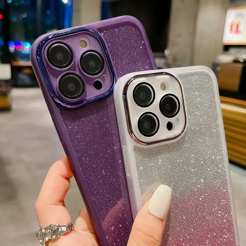 حافظة فاخرة لهاتف موتورولا موتو G75 G15 G05 G53 G84 G35 G85 غطاء هاتف لامع لامع لهاتف موتو G 75 Edge 50 Pro Ultra #1