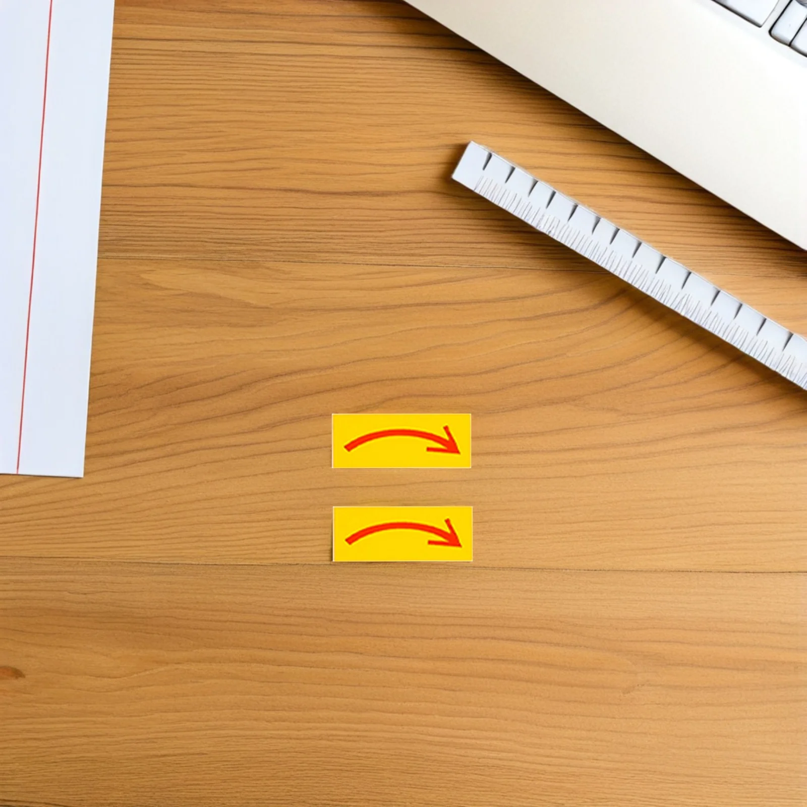 40pcs Clockwise Arrow Indicator Strong Adhesive Waterproof Directional Sign For Factory Warehouse Traffic Safety Floor Marking