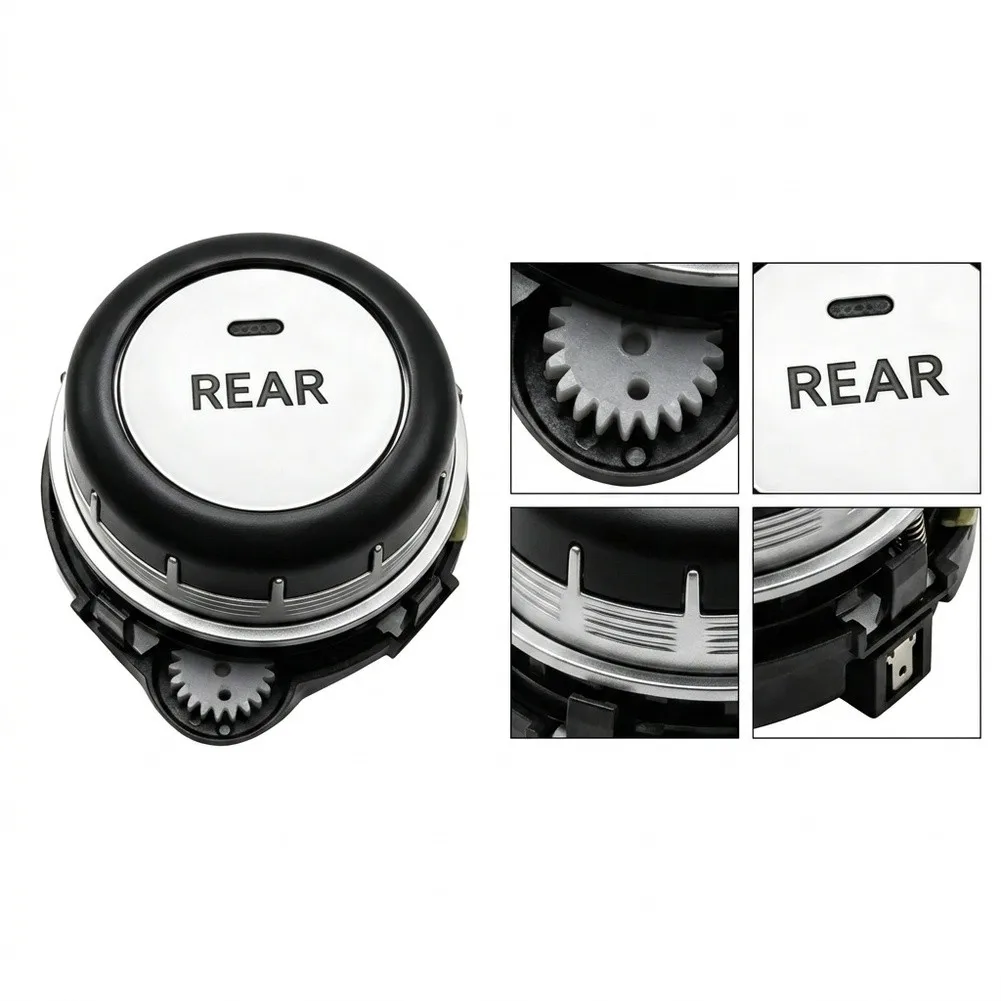 AC Rear HVAC Knob 55904-60190 for Toyota For Land For Cruiser Black ABS Air Conditioning Temperature Control Knob