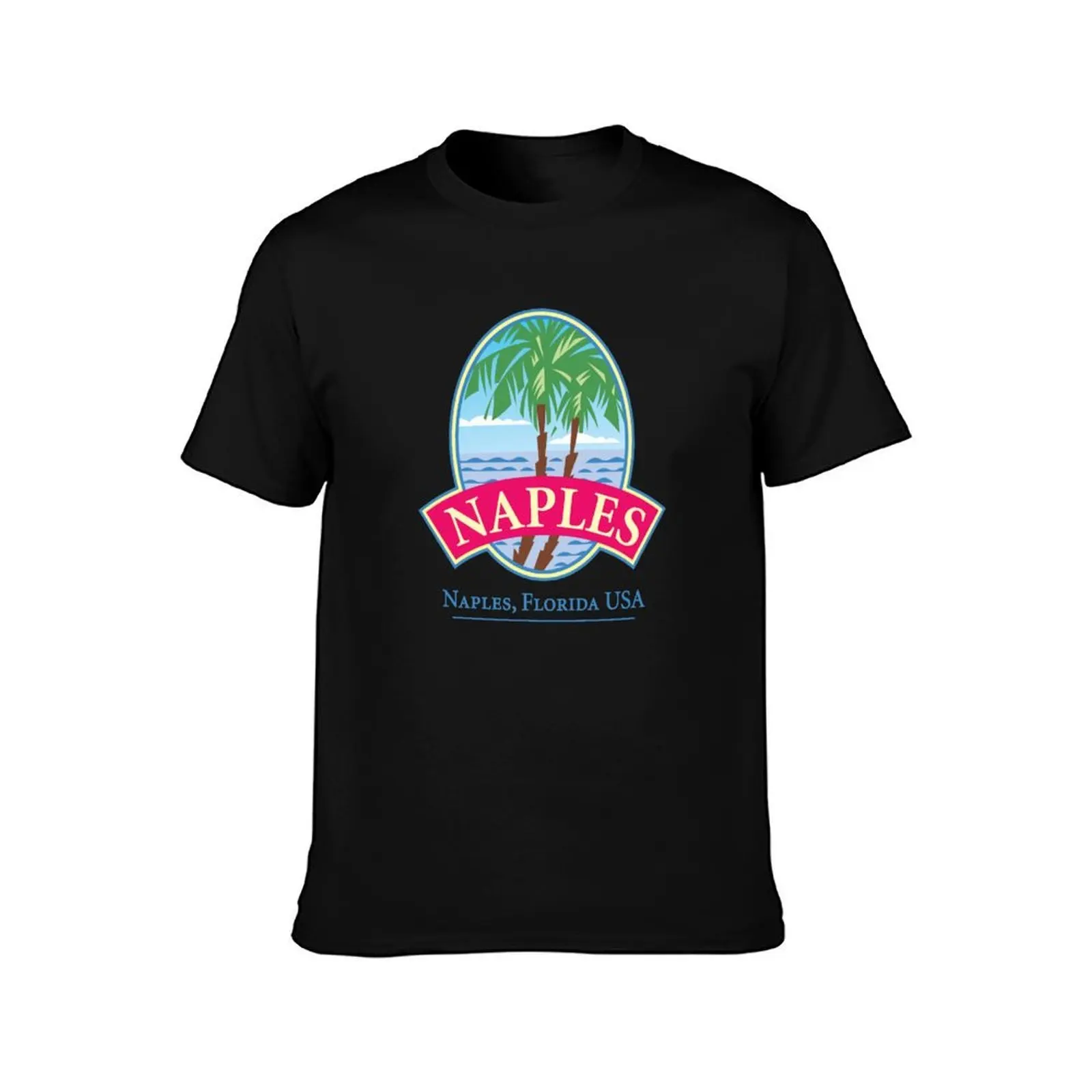 Naples Florida Retro Logo T-Shirt Work Style Casual T-Shirt