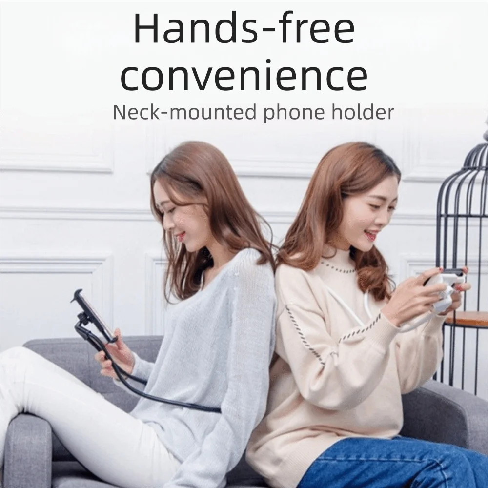 Flexible Neck Phone Holder 360 Degree Hands-Free Mobile Phone Stand Flexible Neck Comfortable Pad Phone Flexible Lazy Bracket