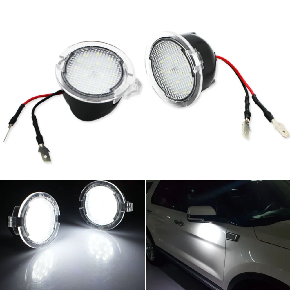 Lámpara LED para el espejo lateral, módulo de luz para Ford Mondeo MK5 Galaxy S-Max Ecosport Edge Explorer Ranger TKE Limited