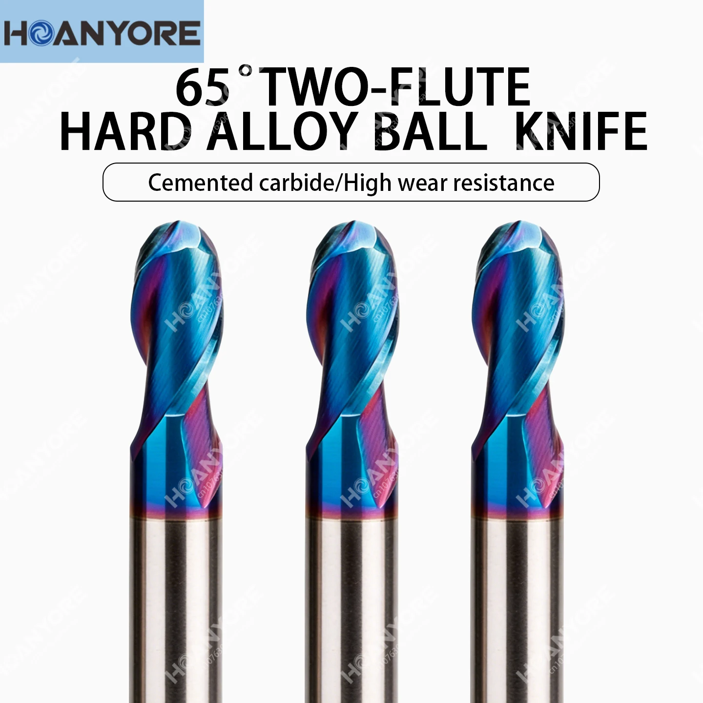 

Фреза шаровая твердосплавная 65° с нанопокрытием для ЧПУ, инструмент R-типа, концевая фреза для ЧПУ