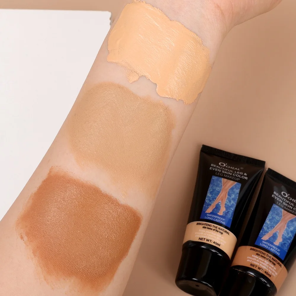 40ml ขาแต่งหน้าโลชั่นแม้ผิว Body Foundation กันน้ํา Long Lasting Body Tanning Cream Medium Bronze ขาแต่งหน้า