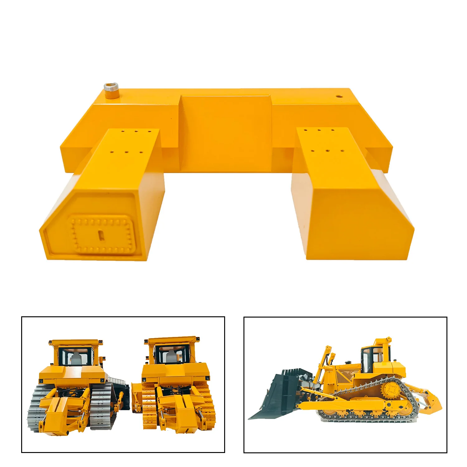 Pieza de repuesto actualizada CNC, accesorios de tanque de aceite para juguetes, JDM-98, RC, Bulldozer, Control remoto, camiones, coches, máquina, modelo de vehículo