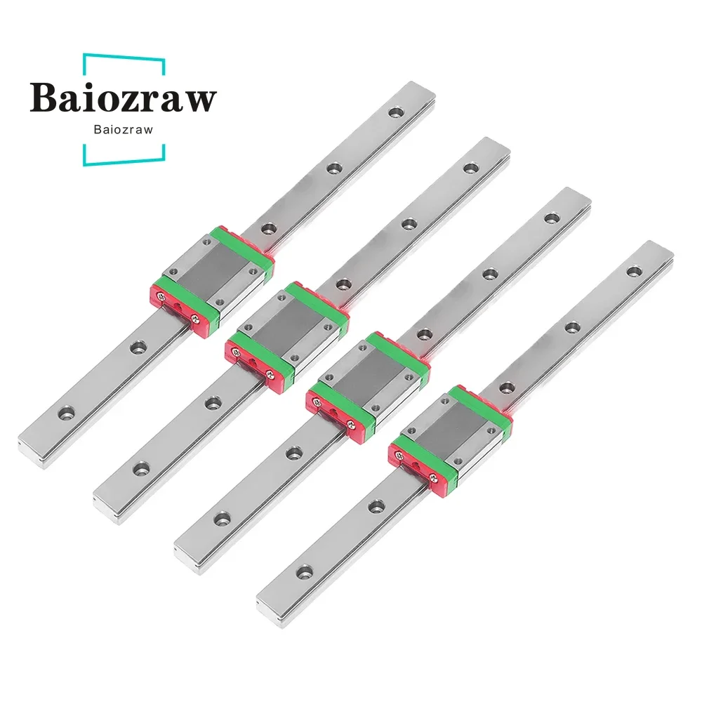 Baiozraw Switchwire Printer 4pcs/5pcs Linear Rail MGN12H-1R-300MM  for Voron Switchwire Parts modifying ENDER3