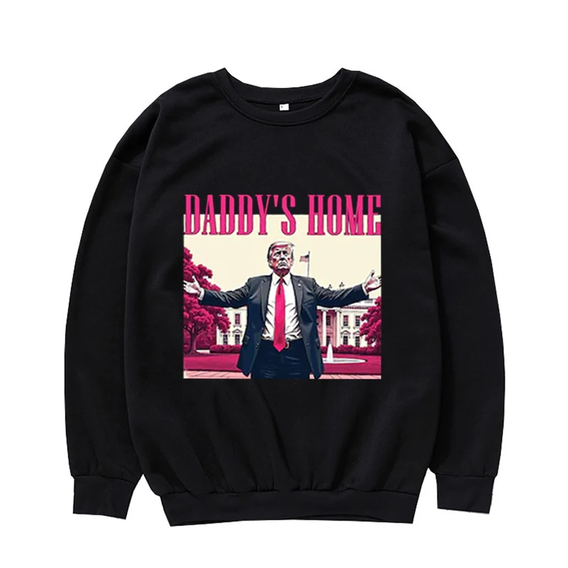 Dad's Home Oversized Pullover, White House Trump 2024 Sweatshirt, Trump Gifts, Funny Trump, Trump Sweatshirts, Republican Gifts