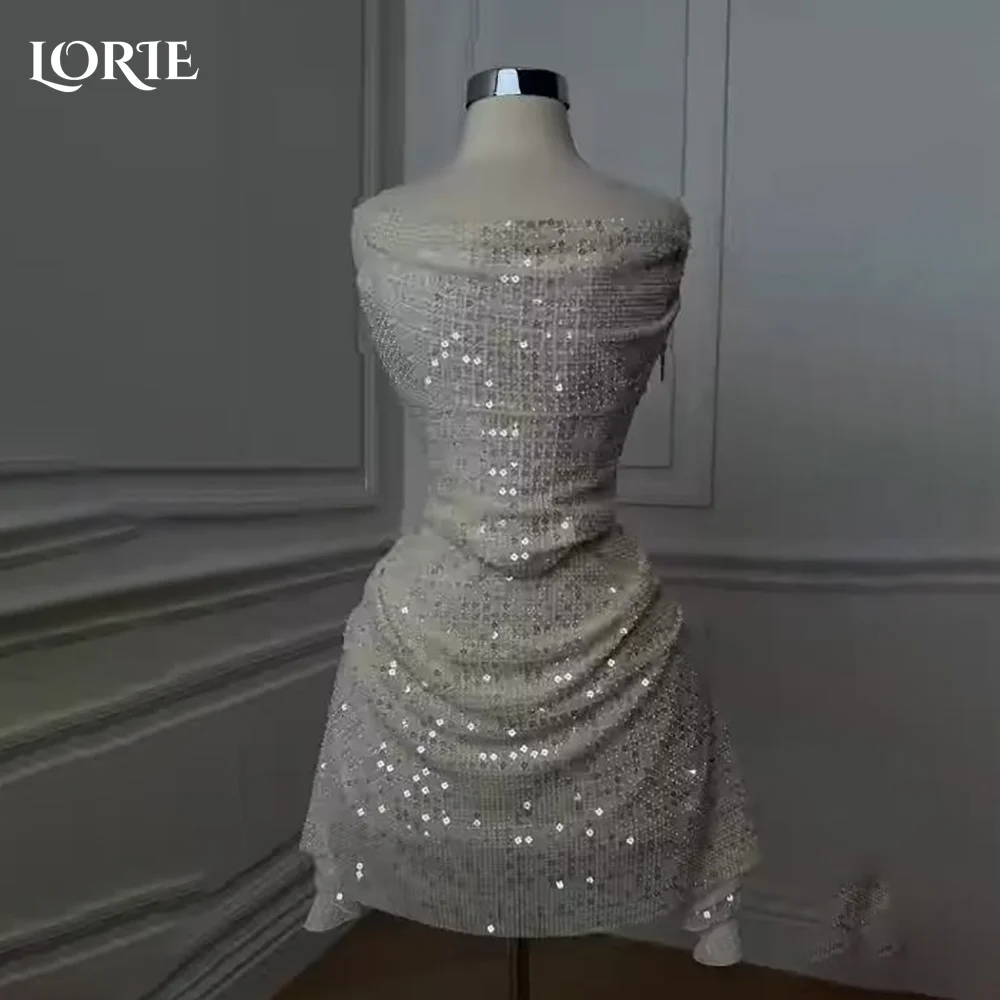 

LORIE Sweetheart Mermaid Evening Dresses Sexy Sequins Two Pieces Shiny Sparkly Evening Dress Saudi Party Prom Dress Customized