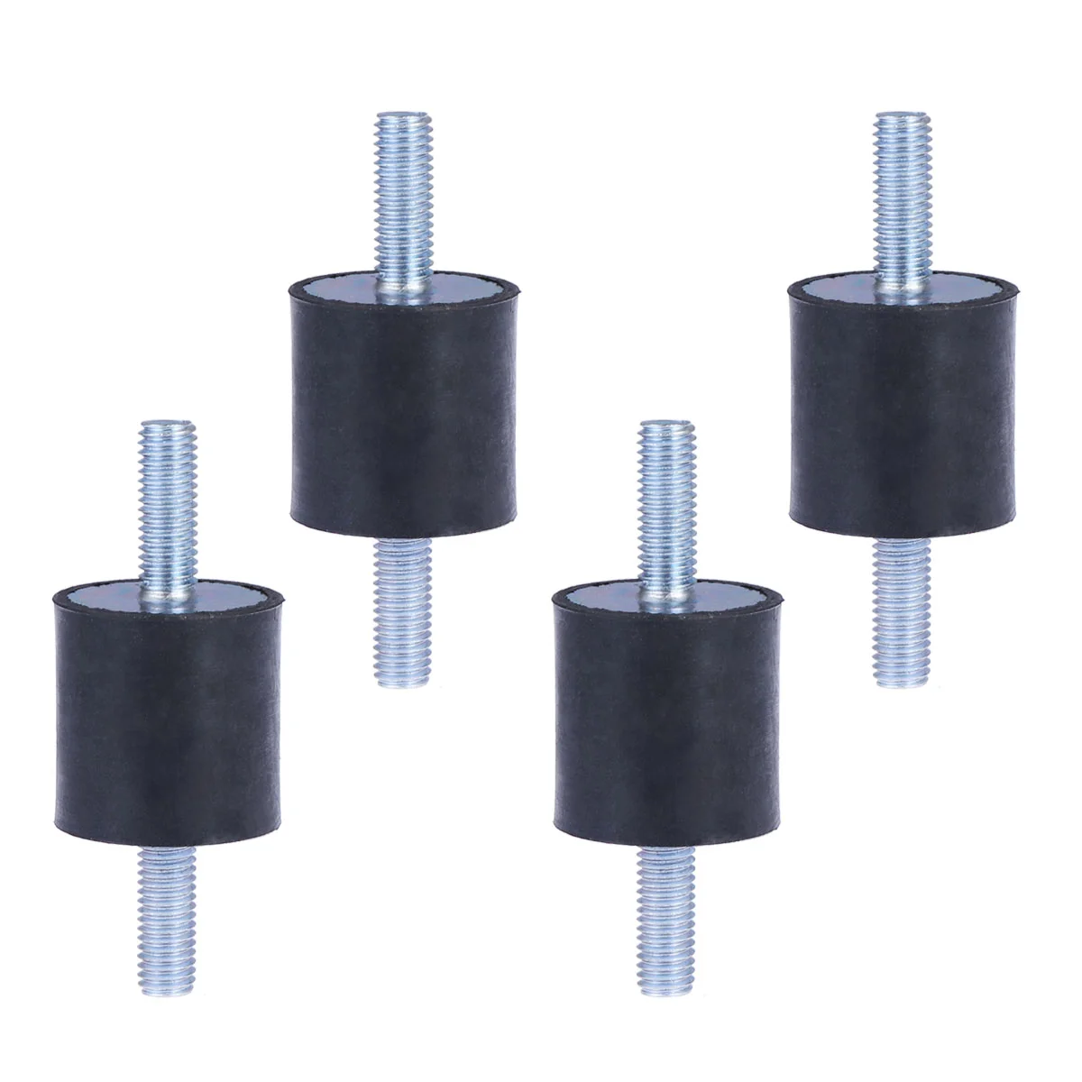 4pcs 30x30cm Rubber Vibration Damper Rubber Mounts for Air Conditioner (Black) absorber rubber absorber