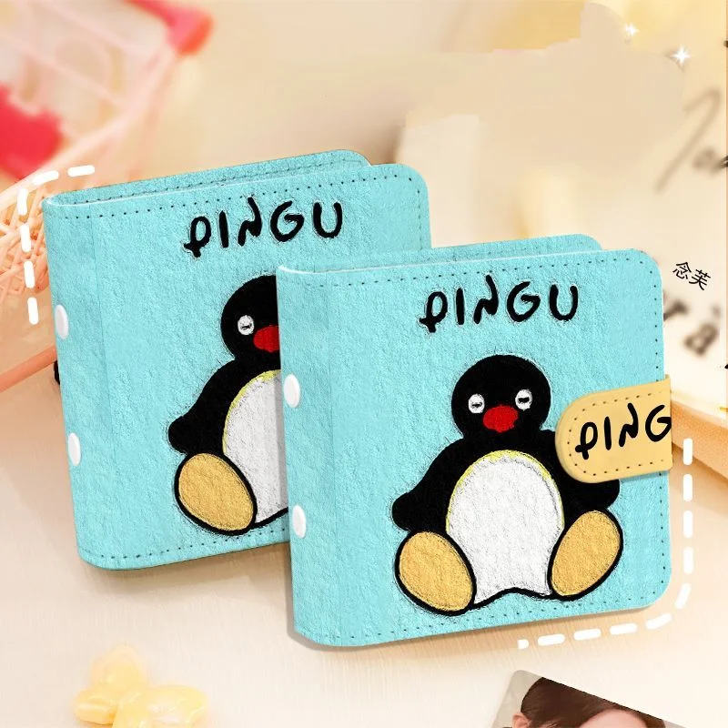 Pingu Pu Soft Cover Card Binder 40 Inner Pages 80 Card Slots Double Sided 3 Inch Single Card Binder Photo Kpop Photocard Storage
