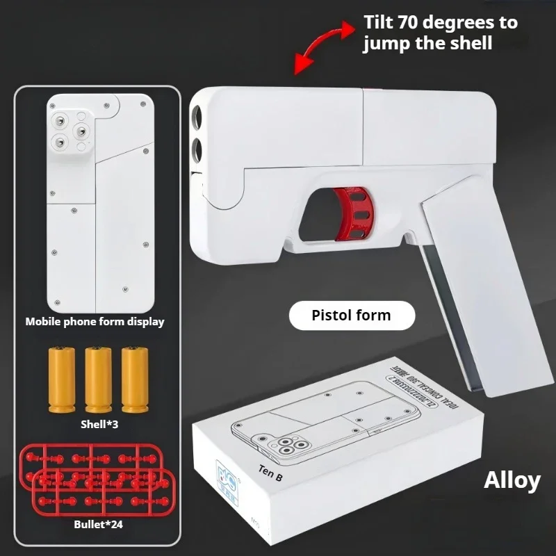 Eject Pistol Guns Metal Alloy Stun Gun Stress Reducing Toys EDC Fidget Relieve Stress Antistresse Cool Things Adults Kids