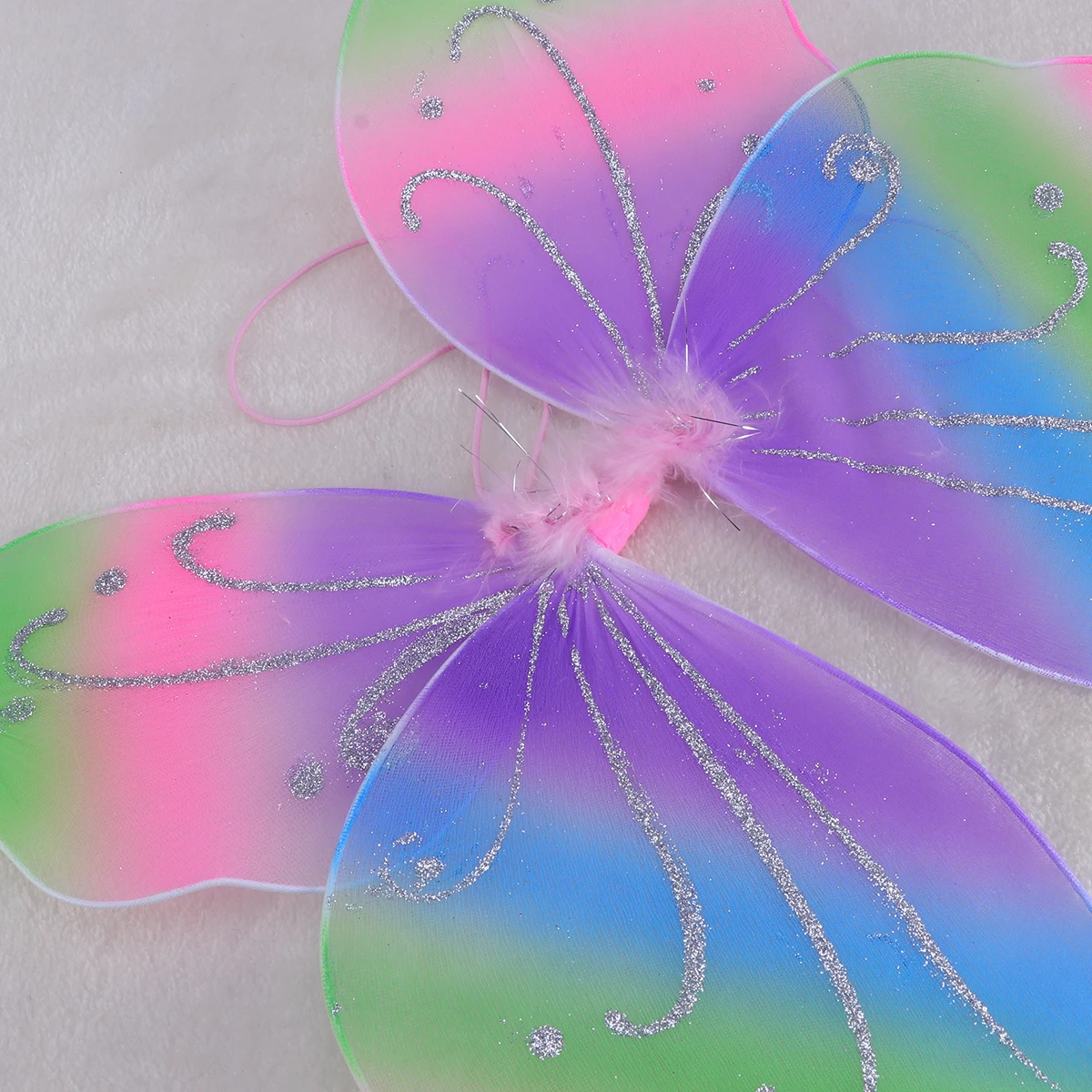 

1pc Multicolor Children'S Dance Performance Wings Party Cosplay Costume Stage Props For Halloween Butterfly Wings Props Costume