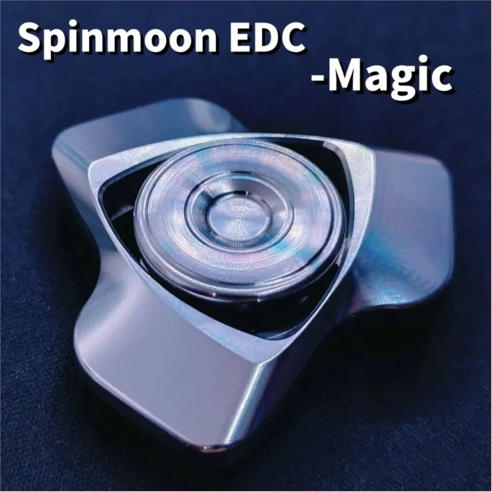 Spinmoon edc magia multi-lâmina fidget spinner alívio da ansiedade gadgets projetos originais manuseio sentir fidget spinner