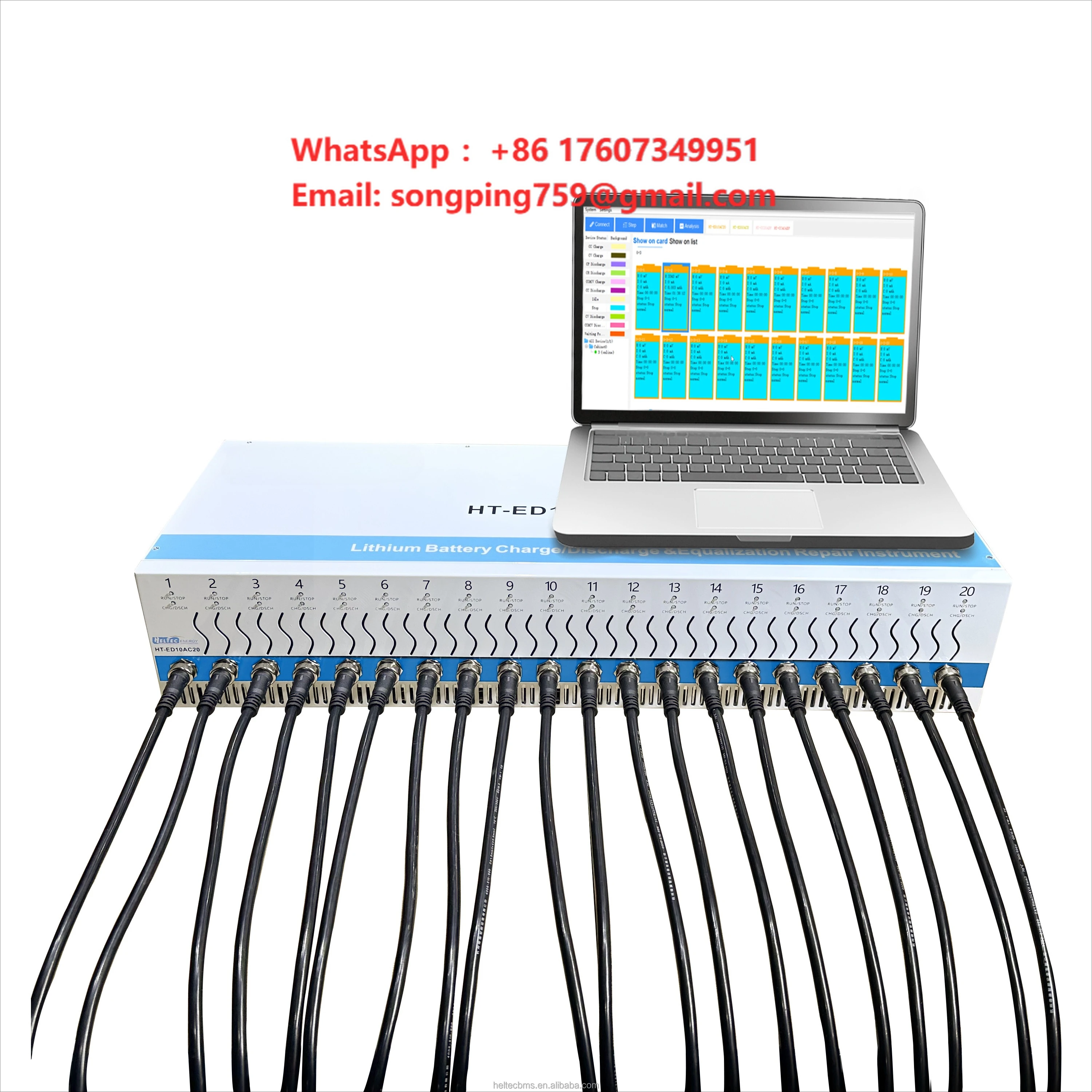 EV Battery Analyzer Tester 5V 20V 23V Battery Charge Discharge Tester Equalizer 6 8 20 Channel Pack Cell Vehicle Battery Tester
