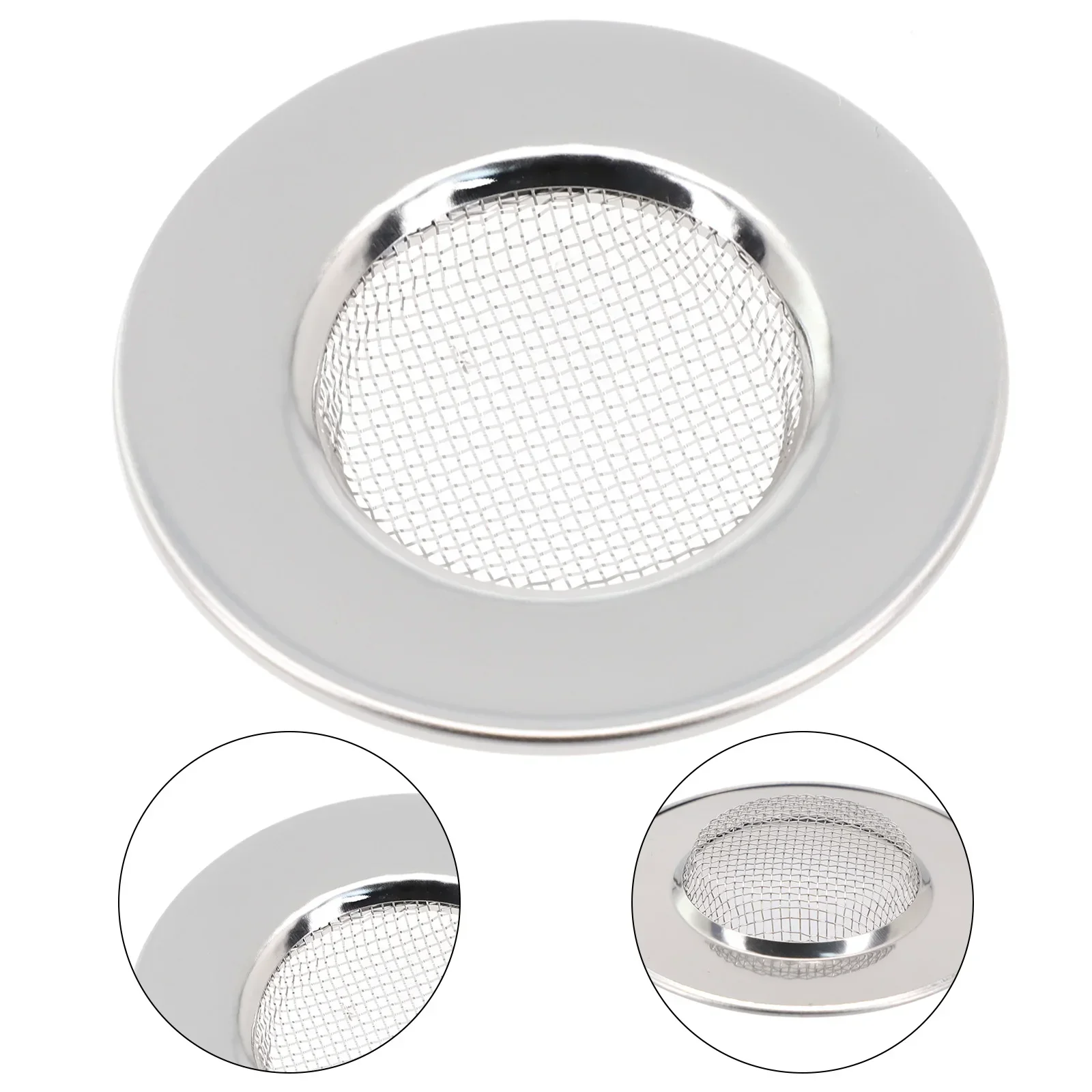 Stainless Steel Sink Filter Drain Hole Filter Sink Filter Hair Drain Catcher Bathroom Kitchen Shower Leak Net Home Catchers