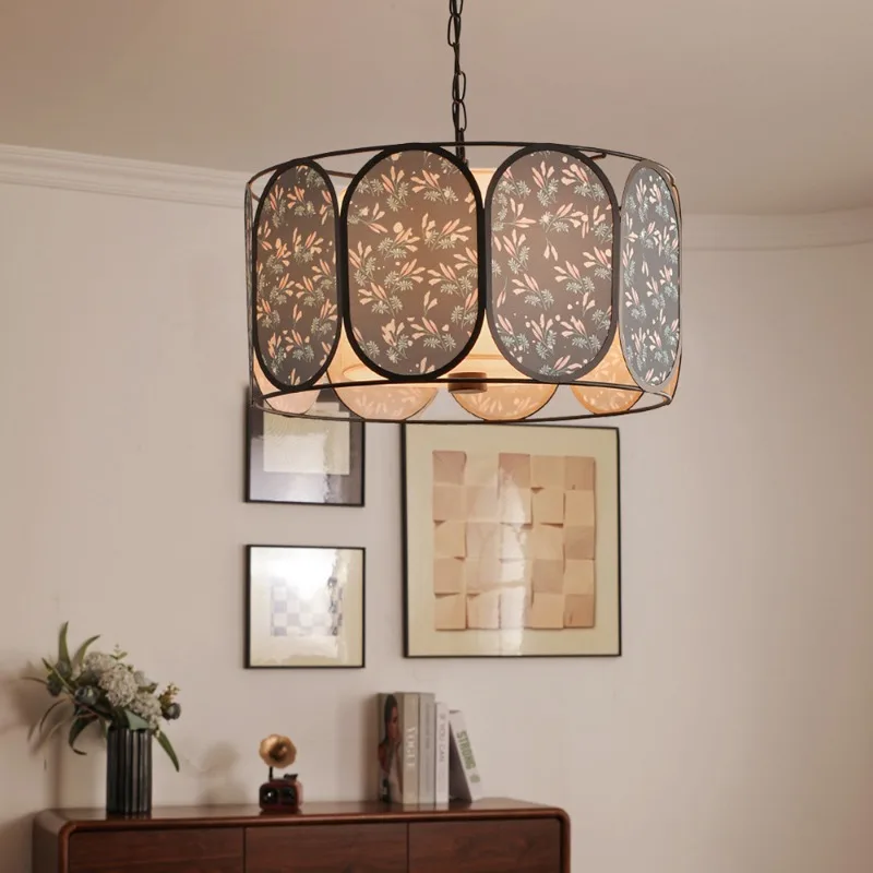 

Medieval Style Bedroom Light Japanese Wabi-sabi Wind Round Master Bedroom Light Zen Wabi-sabi Wind Eye Protection Room Light