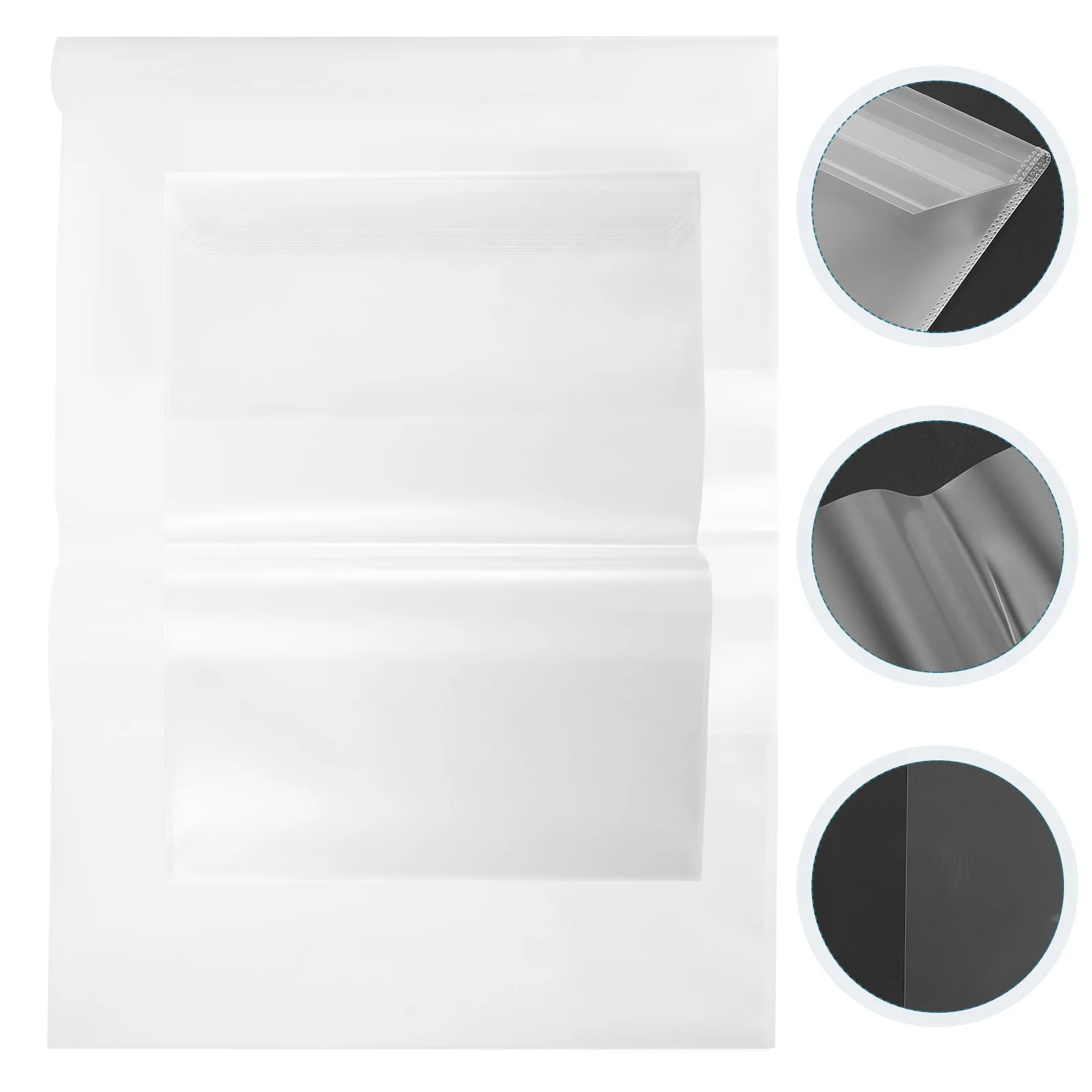 

20Pcs Scrapbook Protective Cover Clear Transparent Book Film Reusable PP Book Protection Sleeve for School Office Home