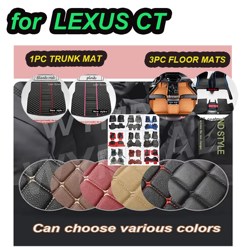 

LUXURY Car floor mats for LEXUS CT series 200h CT200h 2011 2012 2013 2014 2015 2016 2017 Custom auto foot Pads