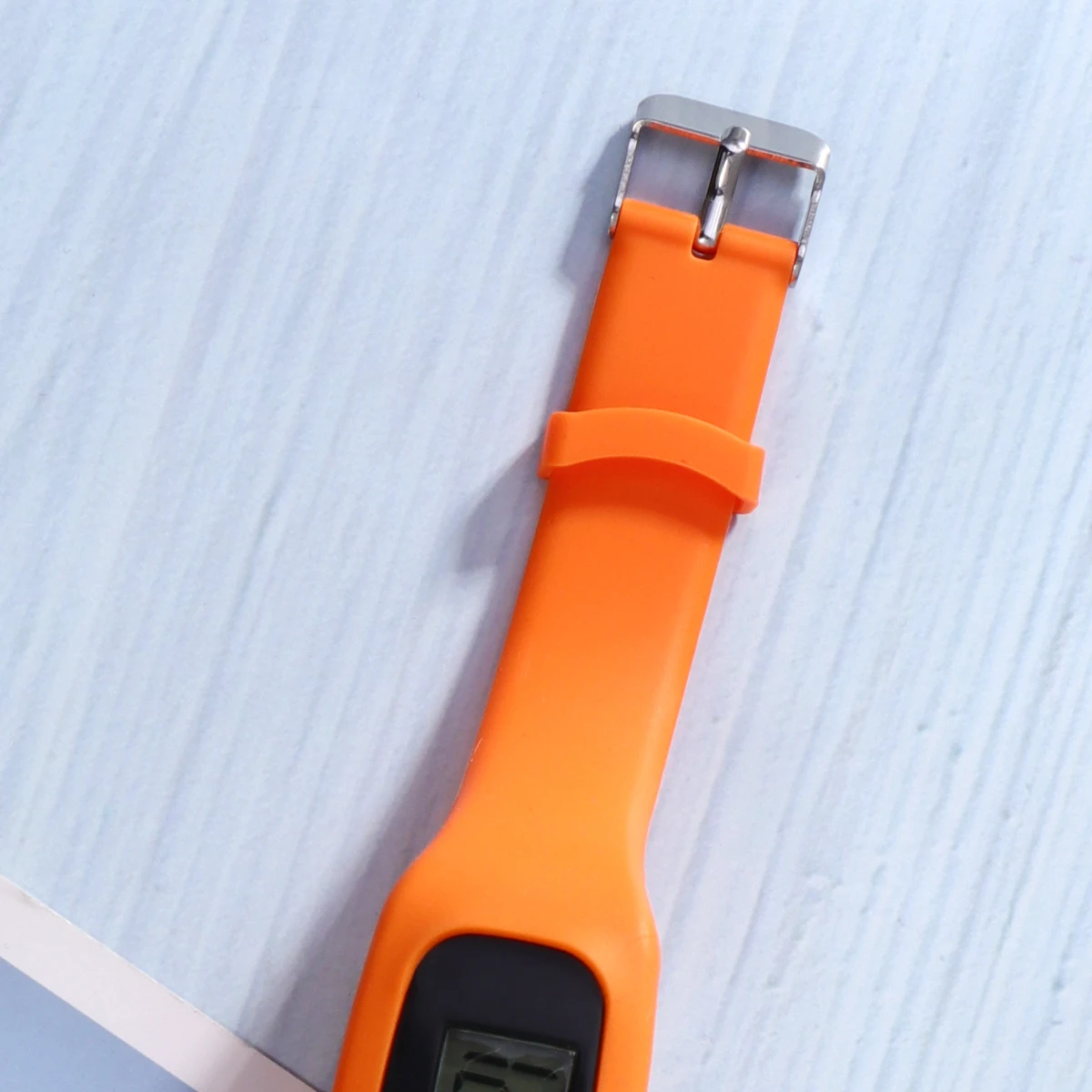 

Silicone Sports Watch Smart Pedometer Step Counter Portable Stylish Energy Saving Eco Friendly Hiking Walking Orange