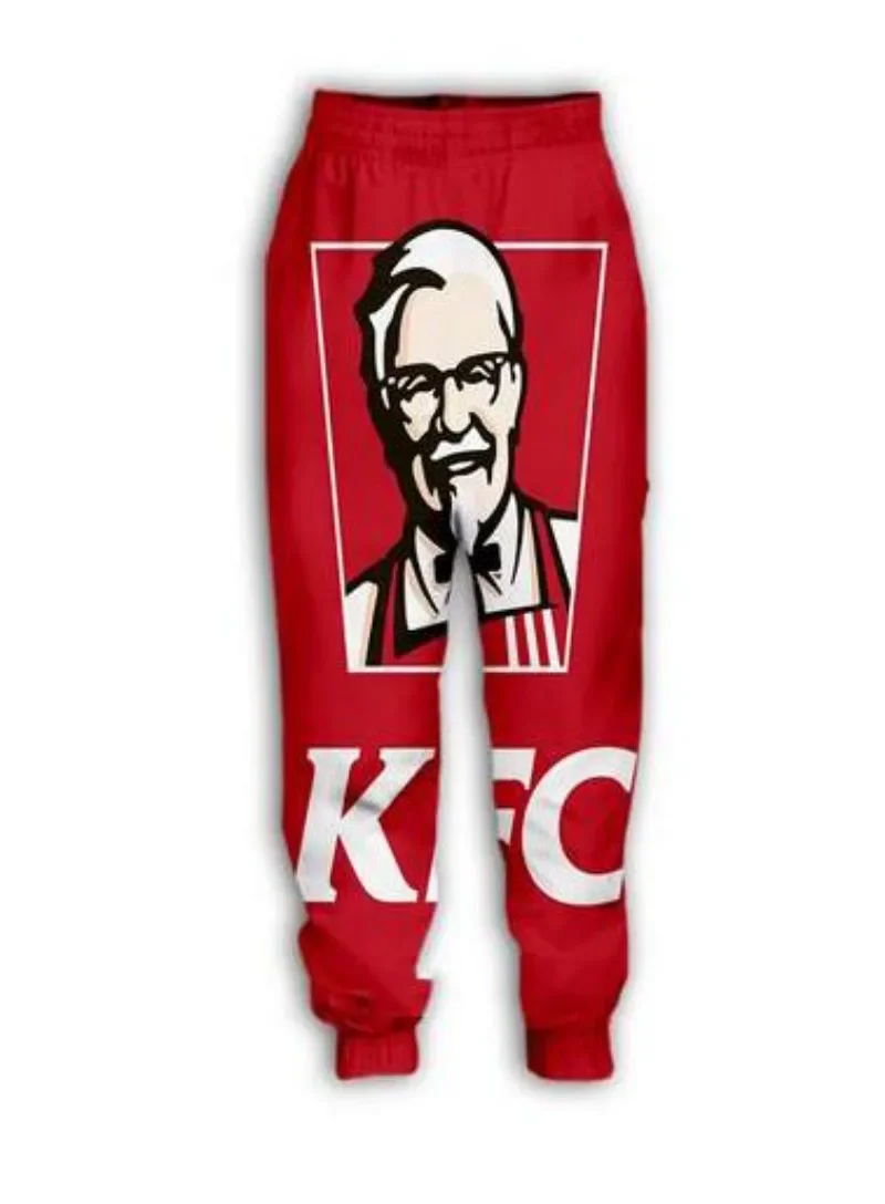 KFC-chándal con estampado 3D para hombre y mujer, de cuello redondo Sudadera con capucha, pantalones de Joggers y sudaderas con capucha, novedad