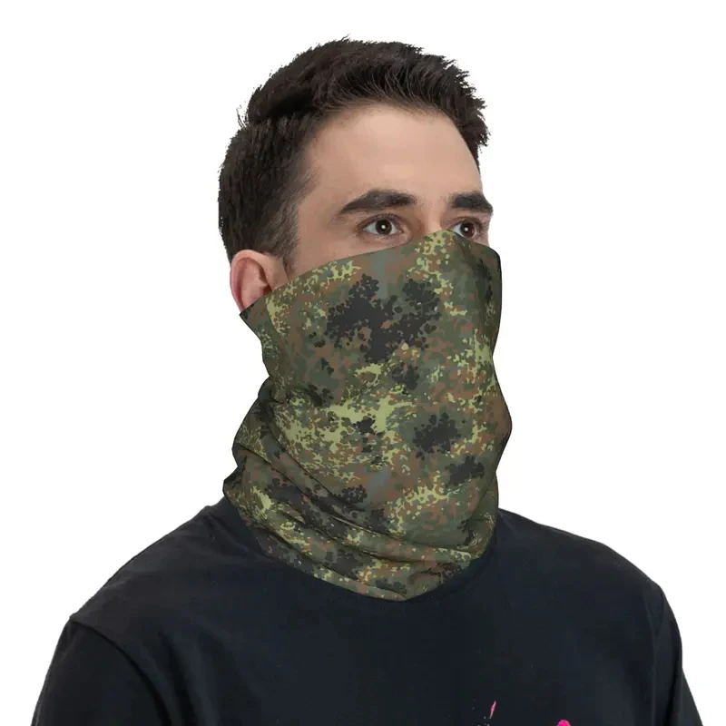 

Splintertarn German WW2 Camouflage Army Military Camo Bandana Neck Cover Printed Magic Scarf Face Mask Cycling For Men Women