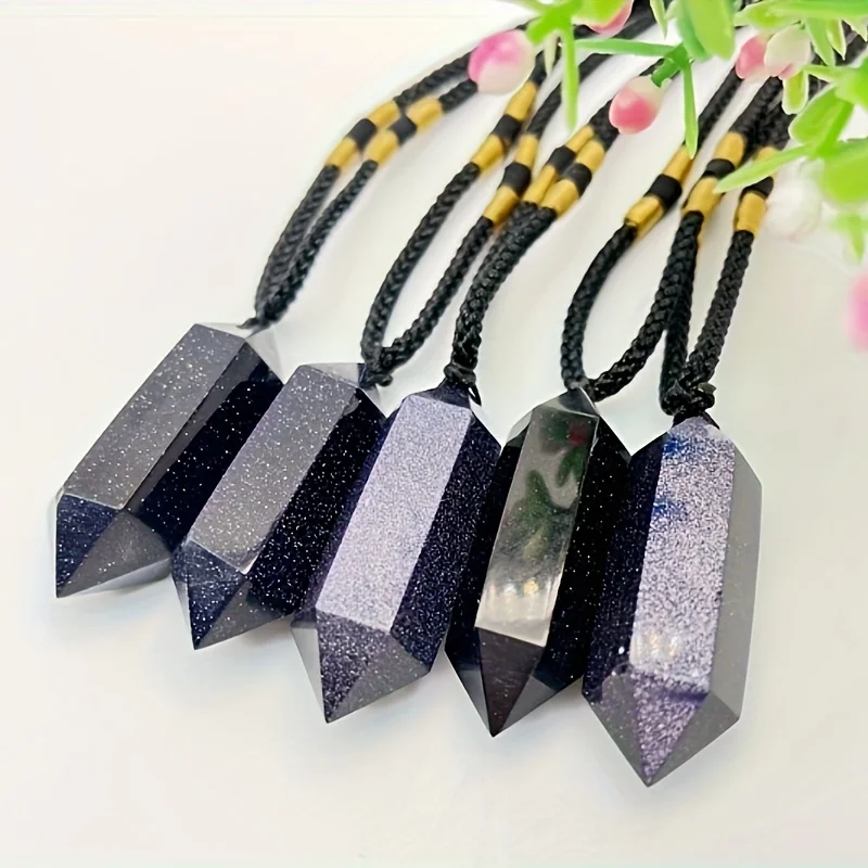 

1 PC blue sandstone dt pendant crystal raw home decoration spiritual healing crystal