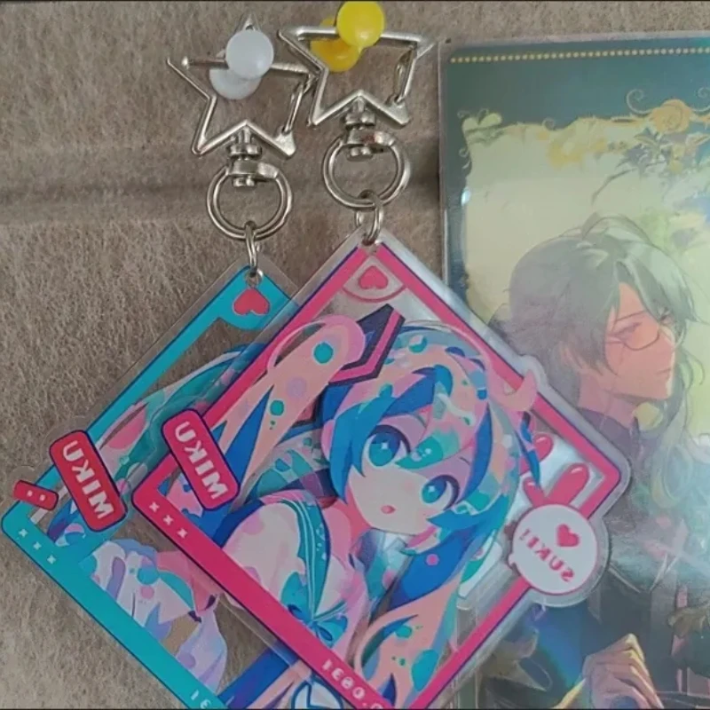 Hatsune Miku Key Buckle Hatsune Miku Project Diva Anime Peripheral Originality Good-looking Niche Handbag Decorative Pendant