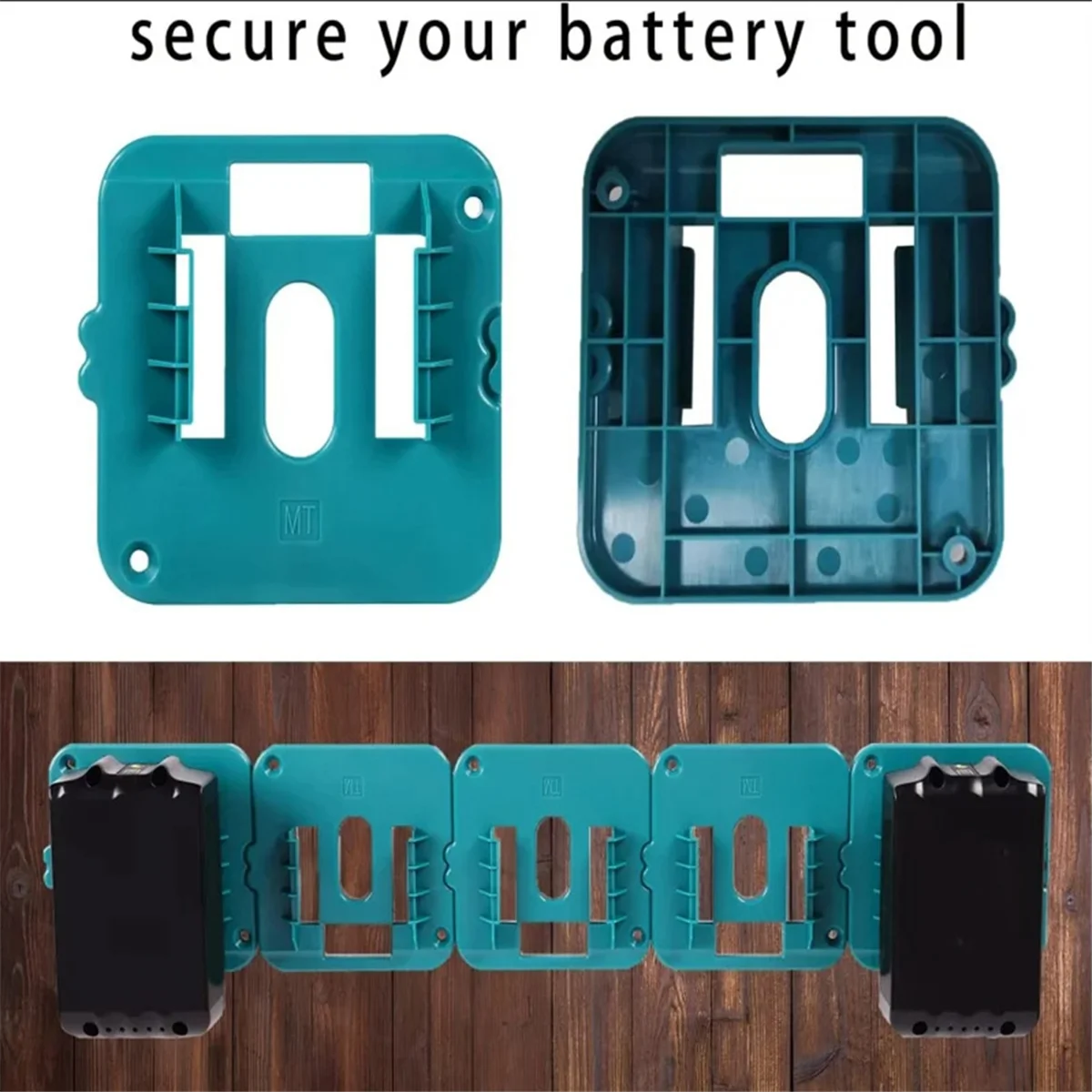 5ชิ้นที่ยึดแบตเตอรี่สำหรับเก็บแบตเตอรี่ Makita 18V Li-ion ตัวยึดแท่นวางเหมาะสำหรับ BL1860 Makita BL1850 BL1840 BL1830