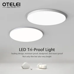 ไฟ LED ไฟติดเพดาน220V กันน้ำกันฝุ่นสามชั้นห้องนอนห้องน้ำห้องรับประทานอาหารห้องครัวในร่มไฟติดเพดาน