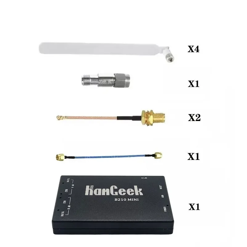 2026 HamGeek B210 Mini AD9361 Software Defined Radio Development Motherboard CNC Kit USB3.0 Replacement for HackRF PlutoSDR