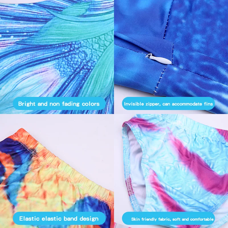 Beauty Fish Tail Swimsuit Beach Pool Party Dress Up Children Role Playing Beach Girls 5 to 10 Years Old view 6