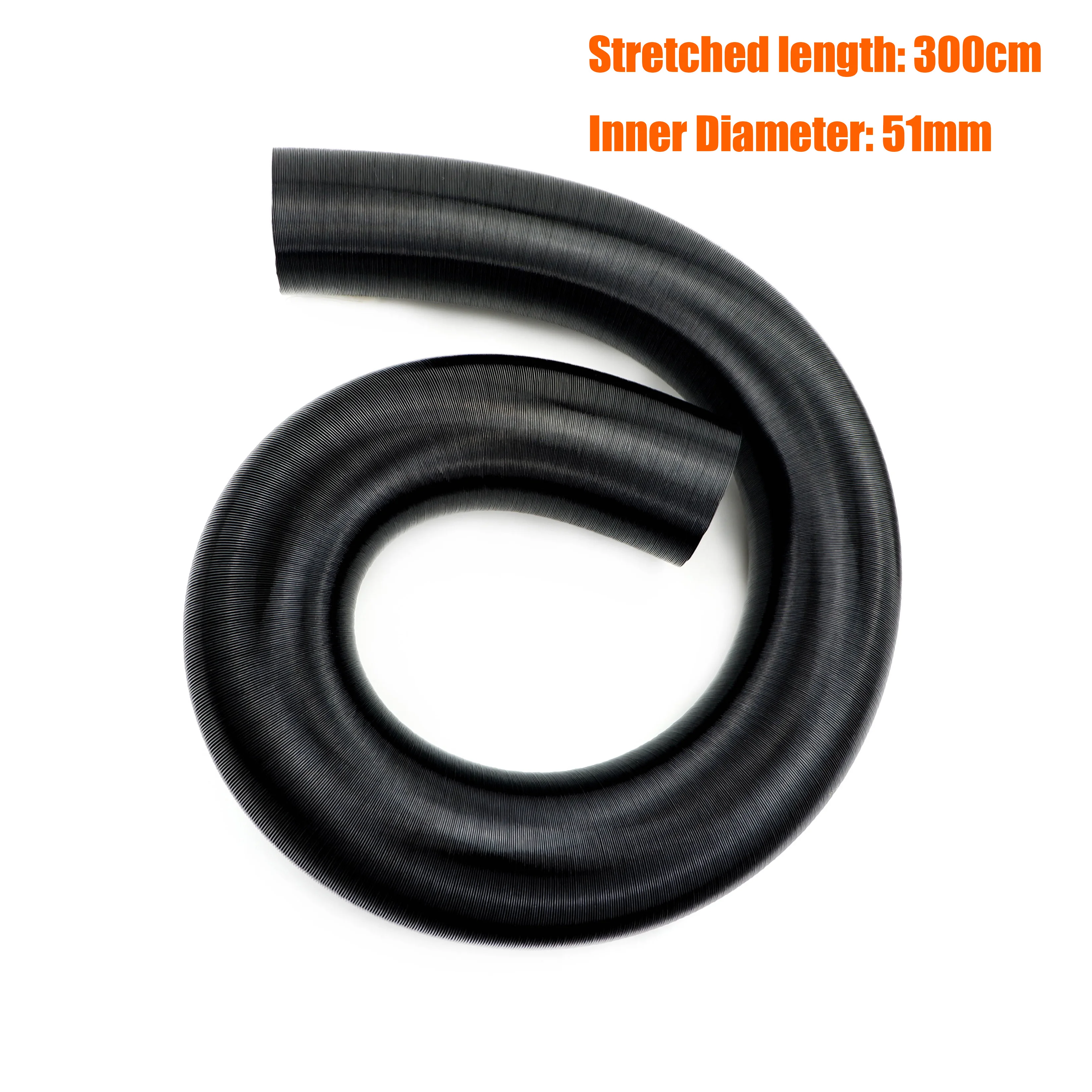 42mm 60mm 75mm Binnendiameter Uitgerekt lengte 300cm 500cm Air Diesel Heater Duct Buis slang Voor Auto Camper Vrachtwagen Caravan