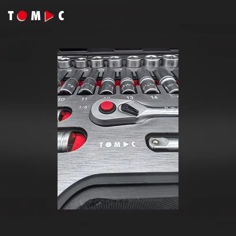 69 Pcs. 3/8" Dr. Socket Wrench Tool Sets Professional Customized Box