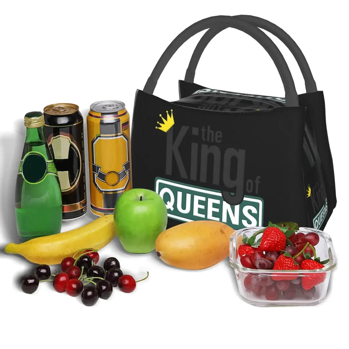 The King Of Queens Lunch Bags Insulated Bento Box Waterproof Lunch Tote Picnic Bags Cooler Thermal Bag for Woman Kids Travel