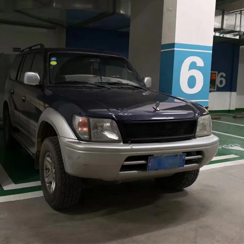 

Для Toyota Land Cruiser Prado LC90 FJ95 2700 3400 1996-2002 года гоночная решетка гриль обвес комплект аксессуаров FRP матовый черный