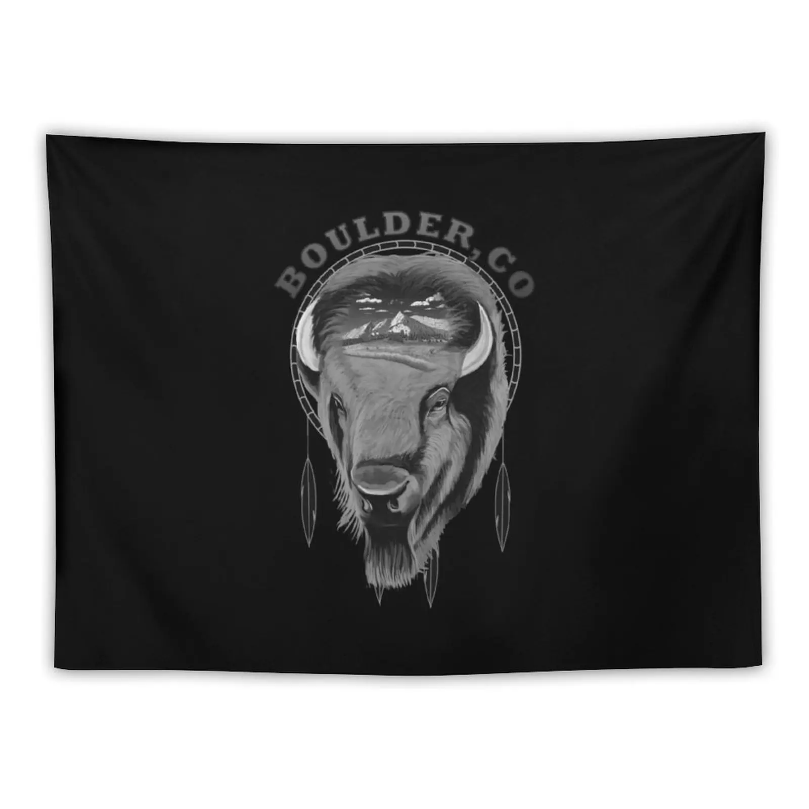 Buffalo and the Flat Irons Tapestry House Decorations Cute Decor Bedrooms Decorations Tapestry