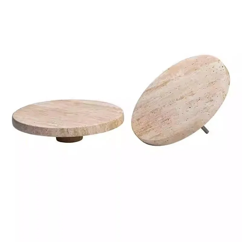 Round D10CM/D20cm Luxury Door Handle Travertine Marble Stone Cabinet Handle Wabi Sabi Vintage Door Knob Store Home Decor