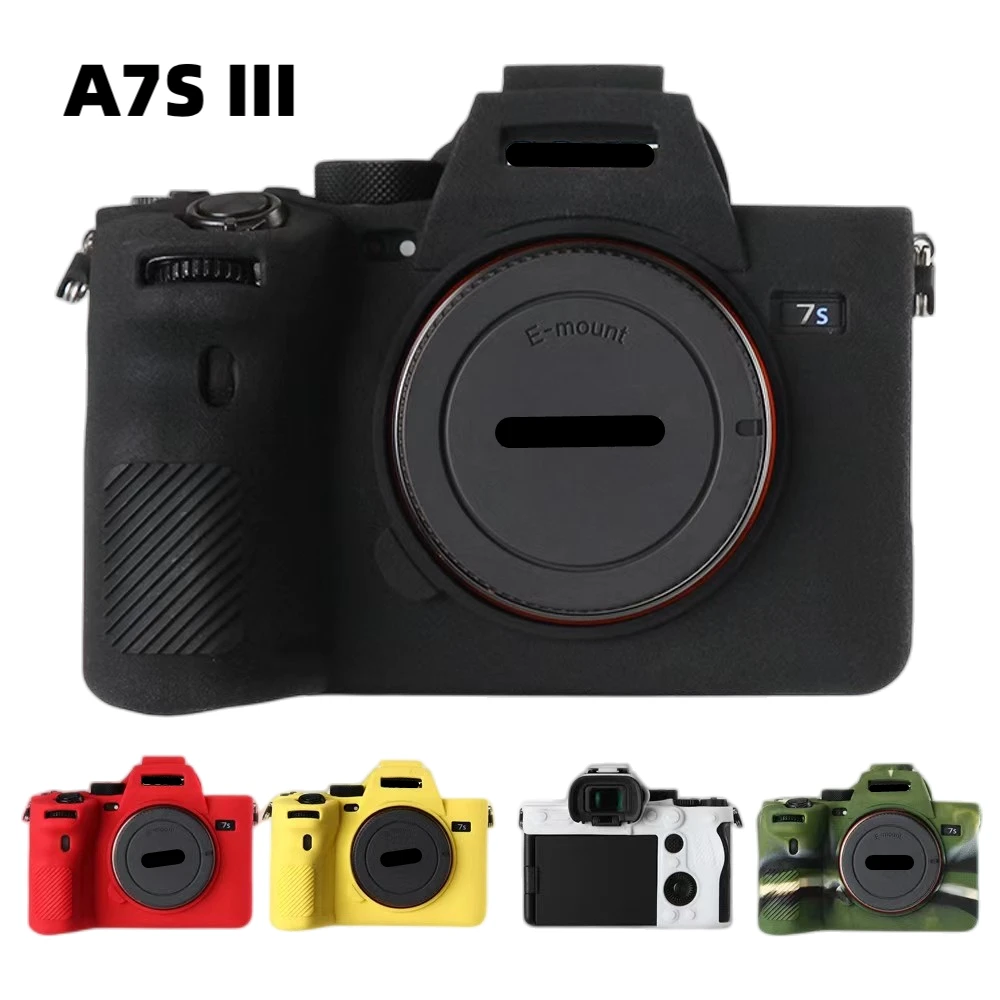 

A7SIII A7S3 Soft Silicone Rubber Skins For SONY A7S Mark III Camera Protective Body Cover Case Bag