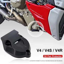 For Ducati Streetfighter V4 S CNC Racing Oil Pan Protector Guard Aluminum Lower Engine Protector Sump Guard For Panigale V4 S R