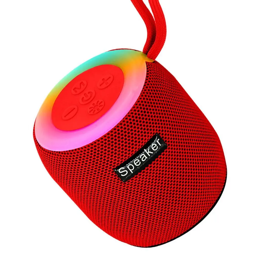Picture 5: RGB Light Bluetooth Speaker Loud Stereo Wireless Mini Subwoofer Mini Size Portable Fabric Speaker Outdoor Use/Car/Home/Camping
