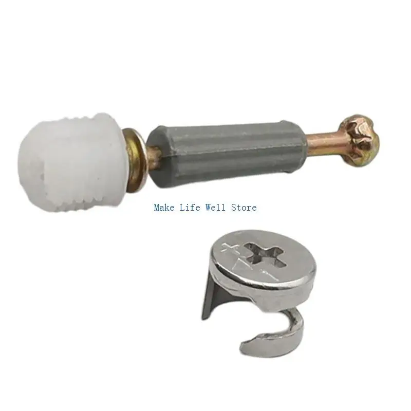  100Pcs Furniture Cams Lock Fasteners Furniture Connecting Hardware Connectors