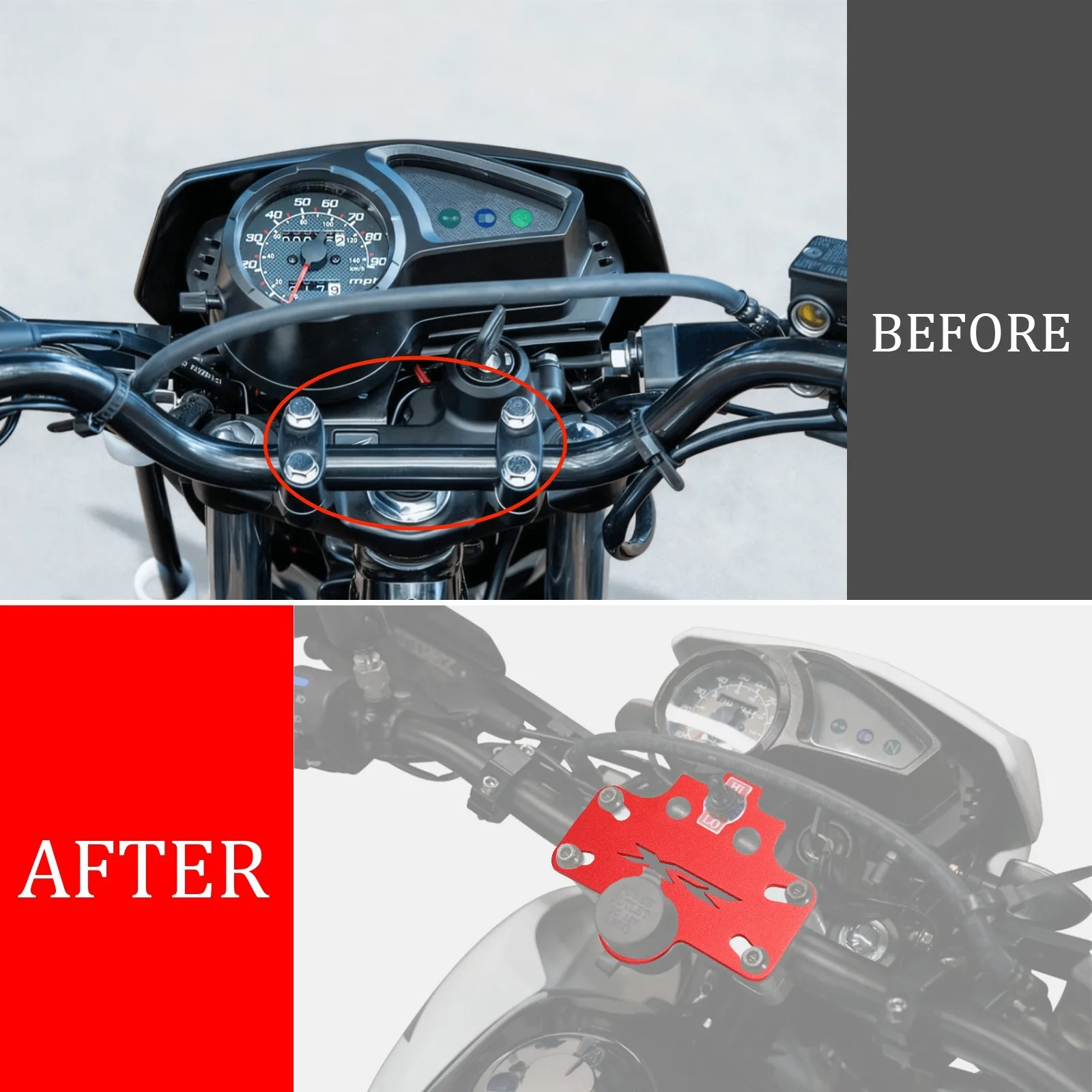 XR150L Front Dash Bare Panel Guard nstrument Protection Accessories For Honda XR150L 2023-2025 3