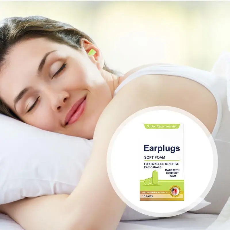 

Earplugs For Sleep Reusable Ear Plugs Sleep Earplugs 10 Pair Soft Foam Ear Plug Hearing Protection Earplugs Sleeping Earplugs