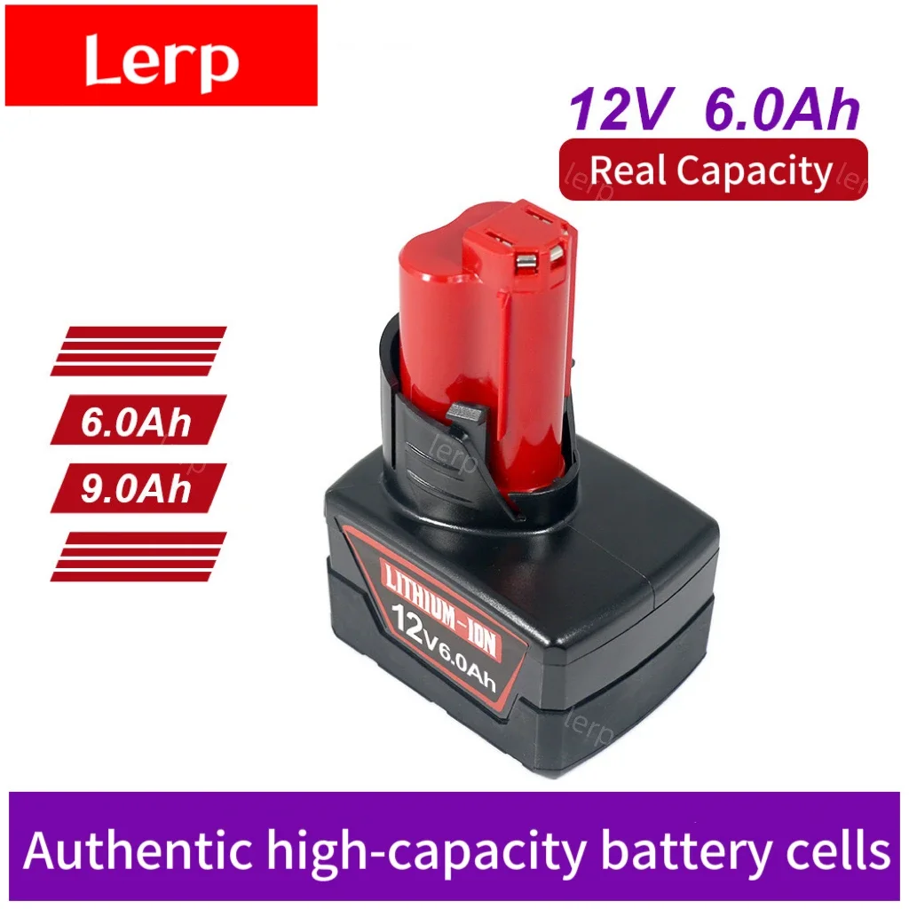 12V Lithium ion Battery 3AH/6AH Milwaukee Tool M12 12V M12B6 XC 6.0AH Wireless Drilling Machine Lithium ion Battery 48-11-2402