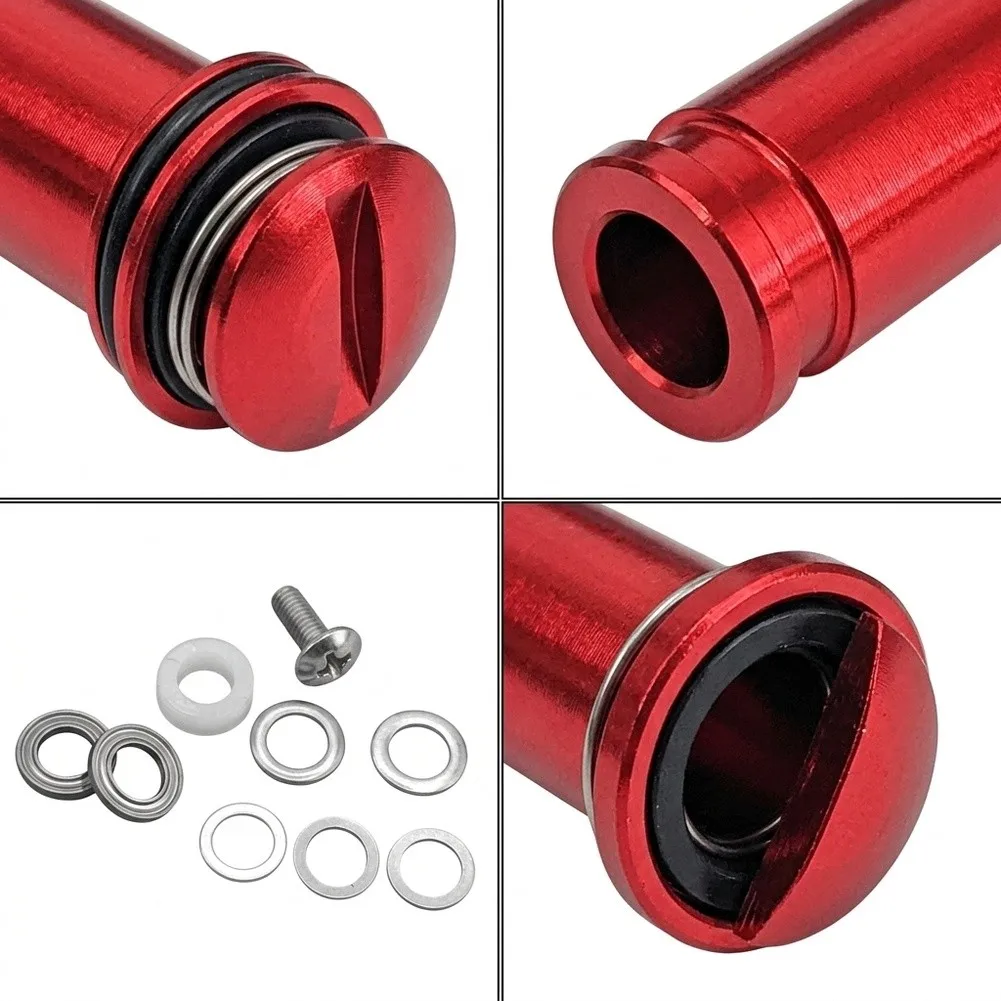 Bushing Kit for Baitcasting Reels Including Metal Inner Sleeve Gasket Bearings and Mounting Screw for Reel Maintenance
