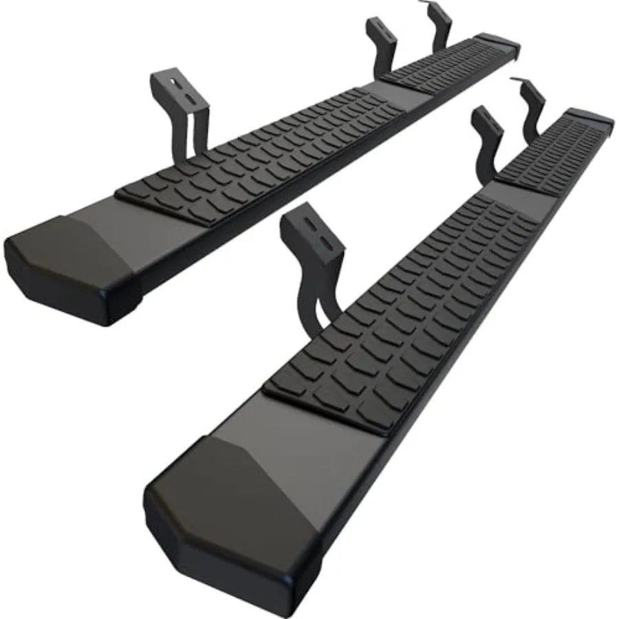 

Подножки (6 дюймов) для Toyota Tundra Crewmax 2007-2021, 4-дверные, черные, текстурированный алюминий