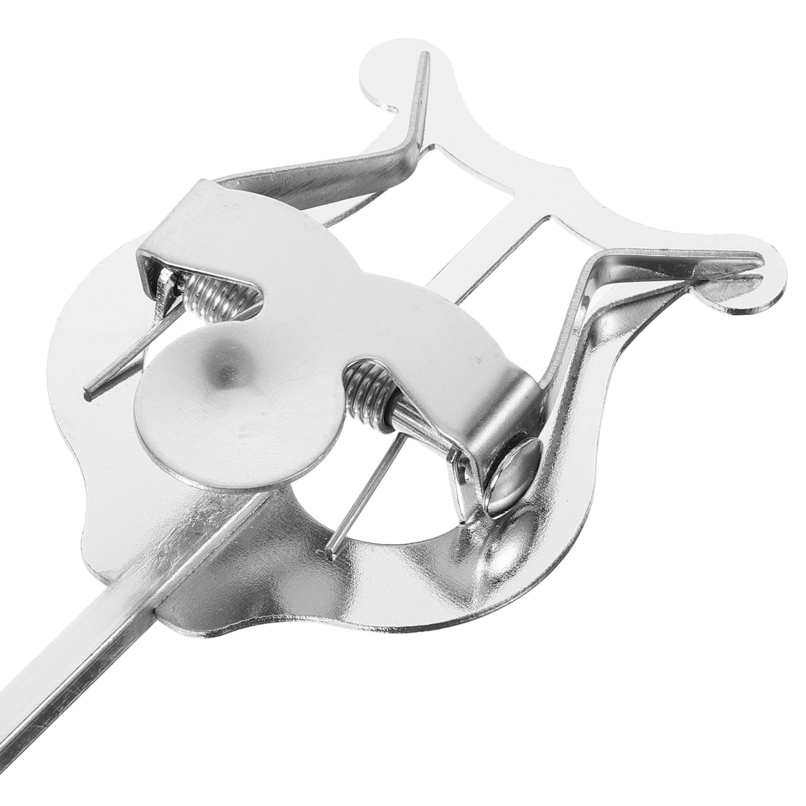 

Portable Metal Trumpet Music Sheet Clip Lightweight Durable Stable for Marching Band Lyre Replacement Flip Folder Small Silver