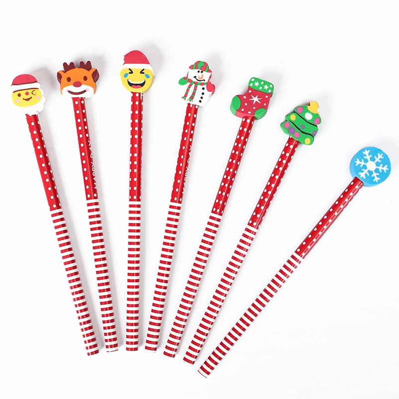 10 Stücke Kinder Bleistifte Weihnachtsgeschenk Rentier Radiergummi Bleistift Topper Weihnachten Bleistifte Für Kinder Weihnachten Urlaub Bleistifte
