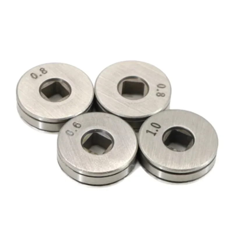 CO2 MIG Welding Wire Feed Roller, Single Drive Square Bore, Knurled 25mm Wheel for 1kg Spool Gasless Flux Cored Welder