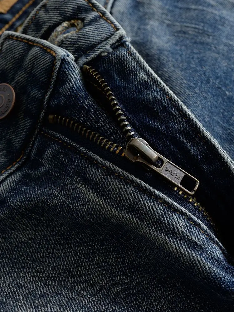 Heavy Men's Patch Micro-elastic Loose Overalls Small Feet Casual Trousers Trendy Brand Leggings Cargo Pants Harem Jeans Hombre